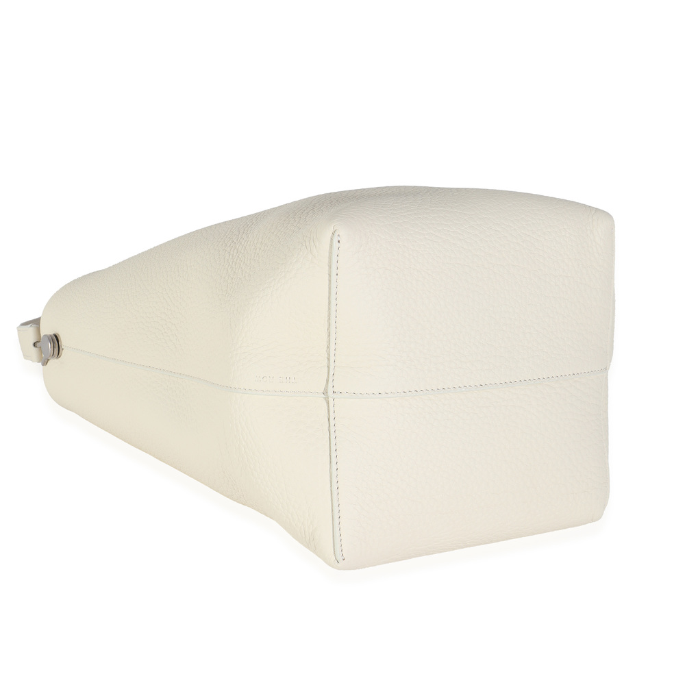 The Row Ivory Grained Calfskin Medium NS Tote Hook Bag - Picture 8 of 8